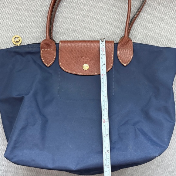 Longchamp Classic Blue and Brown Tote Size M - Picture 5 of 9